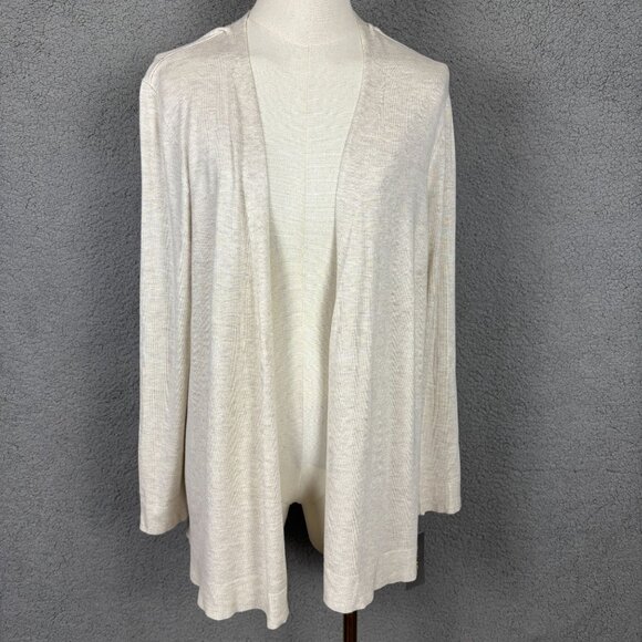 Style & Co Women's  Open Front Cardigan PL Petite Beige New With Tag's. - Picture 1 of 8